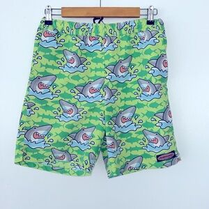 VINEYARD VINES GREEN swim trunk Boys M
